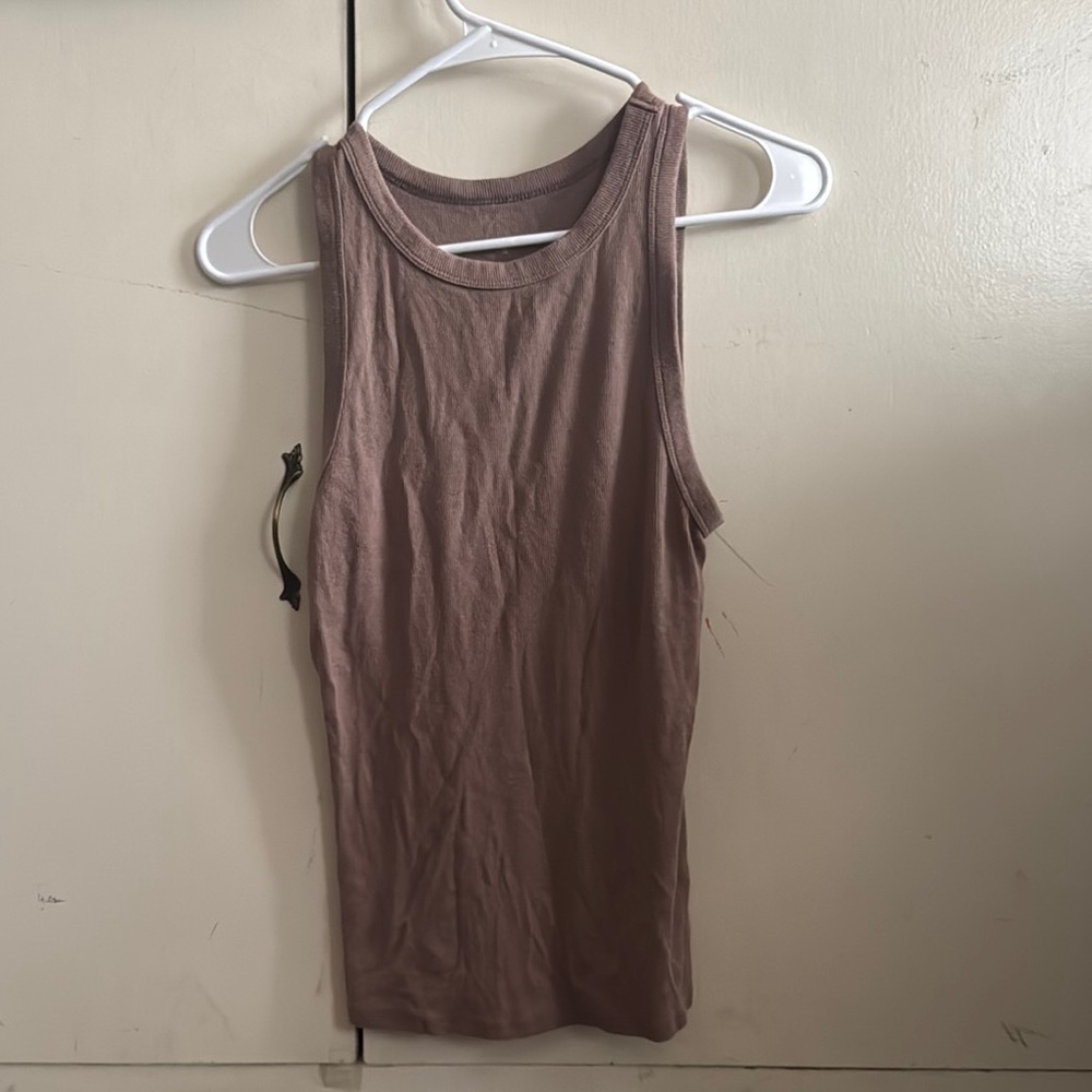 A New Day Pink Fitted Sleeveless Tank Top